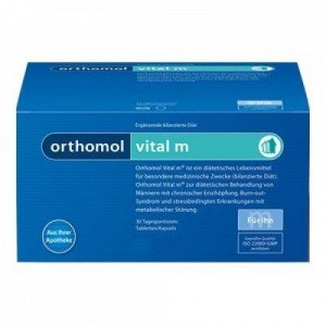 Ортомол Vital M,  капсули для чоловіків, 30 днів