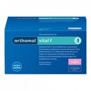 Ортомол Vital F Grapefruit, гранули для жінок, 30 днів, №30