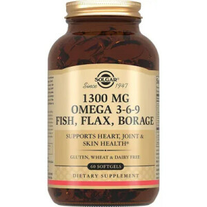 Омега 3-6-9 Solgar Omega 3-6-9 1300 мг м'які капсули, №60