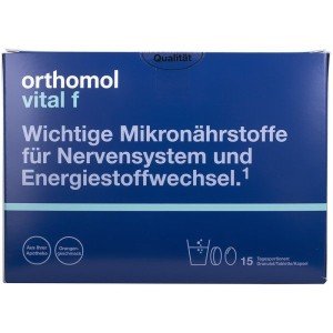 Ортомол vital f апельсин, гранули для жінок, 15 днів