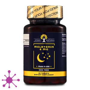 Apnas natural мелатонін, таблетки 6мг, №60