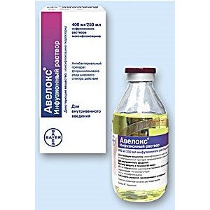 Авелокс (avelox), р-н д/інф. 400 мг фл. 250 мл