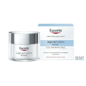 Eucerin АКВАПорин Актив, Iнтенсивне зволоження: крем для сухої шкіри, 50мл.