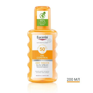 Eucerin Сонцезахисний спрей для тіла з матуючим ефектом з SPF50+, 200 мл