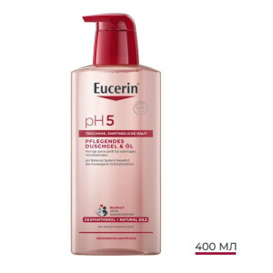 Eucerin pH5 Делікатний гель для душу з живильними оліями для чутливої шкіри, 400 мл