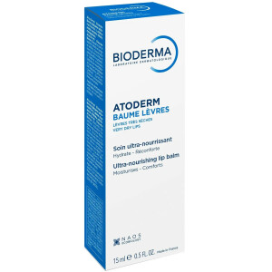 Bioderma Atoderm бальзам  для губ для сухої шкіри, 15 мл