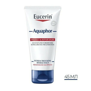 Eucerin Аквафор Заспокоюючий відновлюючий бальзам для подразненої та пошкодженої шкіри, 45 мл