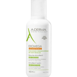 A-Derma Exomega Control бальзам-емолент для тіла для сухої шкіри проти свербіжу, 400 мл