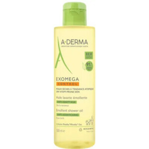 A-Derma Exomega Control олія-емолент очищувальна для атопічної та сухої шкіри, 500 мл