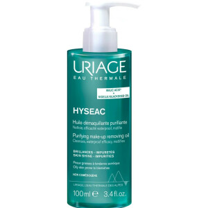 URIAGE HYSEAC Purifying Oil очищуюча олійка для зняття макіяжу для жирної шкіри зі схильністю до акне, 100 мл