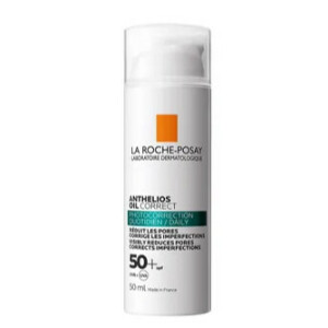 La Roche-Posay Anthelios SPF50+ Oil Correct Гель-крем сонцезахисний для проблемної шкіри обличчя, схильної до жирності та недосконалостей, 50 мл