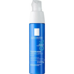 La Roche-Posay Toleriane Dermallergo Крем-догляд для обличчя та шкіри навколо очей нічний для гіперчутливої та схильної до алергії шкіри, 20 мл