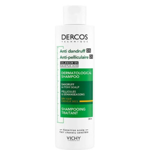 Vichy Dercos Шампунь посиленої дії проти лупи для сухого волосся та подразненої шкіри голови, 200 мл