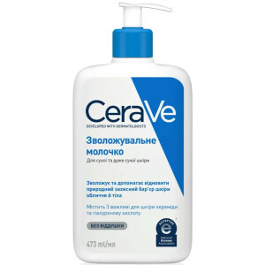 CeraVe Молочко зволожуюче для сухої і дуже сухої шкіри обличчя і тіла, 473 мл